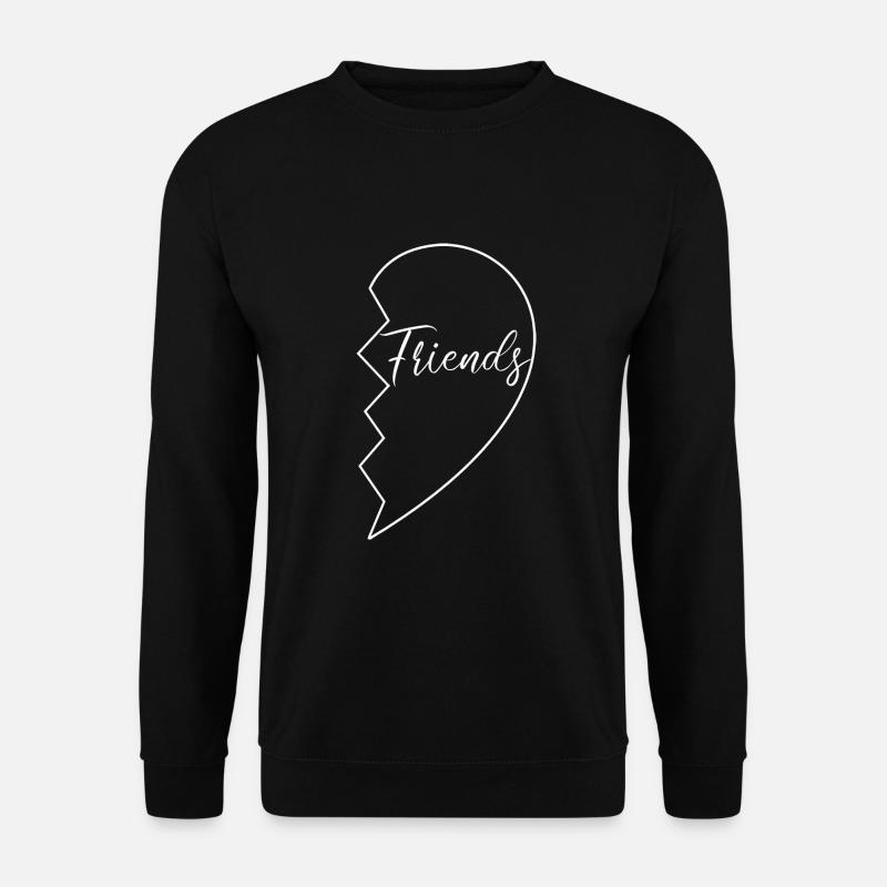 Best Friends - Beste Freunde Partnerlook für Zwei - Unisex Pullover - Schwarz