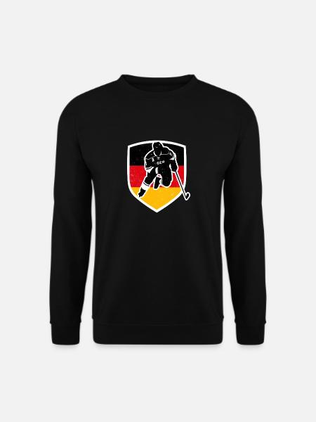 EISHOCKEY DEUTSCHLAND EMBLEM - Unisex Pullover - Schwarz