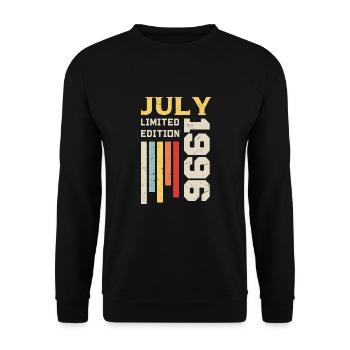 July 1996 - July 1996 Birthday Gift - Unisex Sweatshirt - black - Front - Alina (178cm) & Michal (187cm)