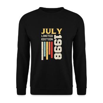 July 1998 - July 1998 Birthday Gift - Unisex Sweatshirt - black - Front - Alina (178cm) & Michal (187cm)