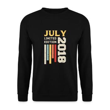 Juillet 2018 - Cadeau anniversaire Juillet 2018 - Sweat-shirt Unisexe - noir - Devant - Alina (178cm) & Michal (187cm)