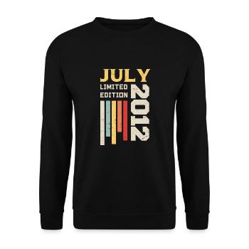 July 2012 - July 2012 Birthday Gift - Unisex Sweatshirt - black - Front - Alina (178cm) & Michal (187cm)