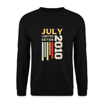 July 2010 - July 2010 Birthday Gift - Unisex Sweatshirt - black - Front - Alina (178cm) & Michal (187cm)