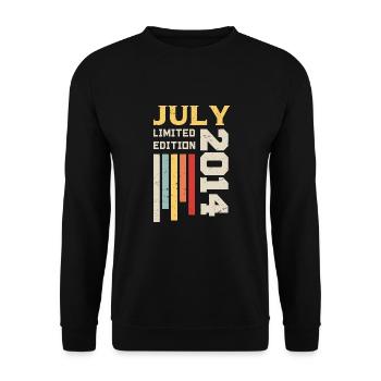 July 2014 - July 2014 Birthday Gift - Unisex Sweatshirt - black - Front - Alina (178cm) & Michal (187cm)