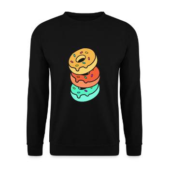 Bagel - Unisex Pullover - Schwarz - Vorne - Alina (178cm) & Michal (187cm)