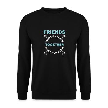 Parachutistes parachutistes parachutés - Sweat-shirt Unisexe - noir - Devant - Alina (178cm) & Michal (187cm)