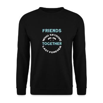 Parachutistes parachutistes parachutés - Sweat-shirt Unisexe - noir - Devant - Alina (178cm) & Michal (187cm)