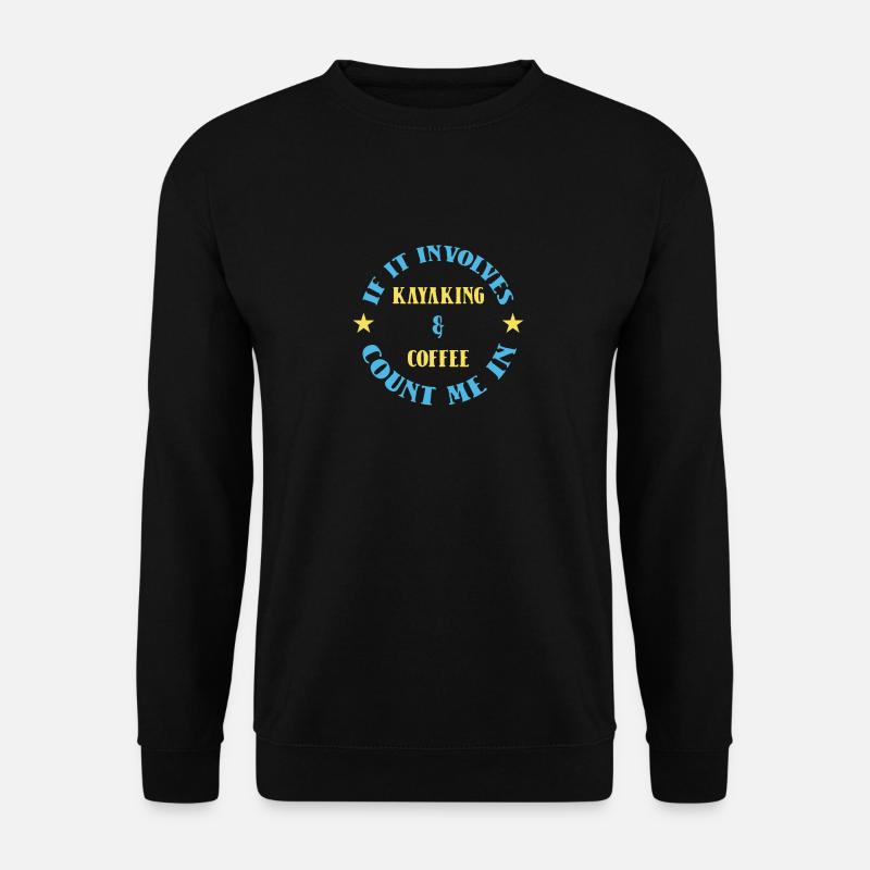 Kajak Kajakfahren - Unisex Pullover - Schwarz