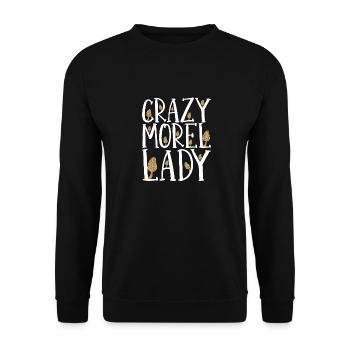 Pilze sammeln Pilzsammler - Unisex Pullover - Schwarz - Vorne - Alina (178cm) & Michal (187cm)