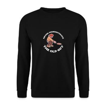 Disc Golf Frisbee - Unisex Sweatshirt - black - Front - Alina (178cm) & Michal (187cm)