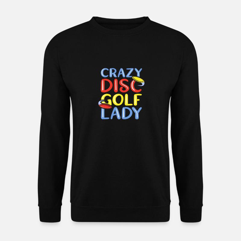 Disc Golf Frisbee - Unisex Pullover - Schwarz