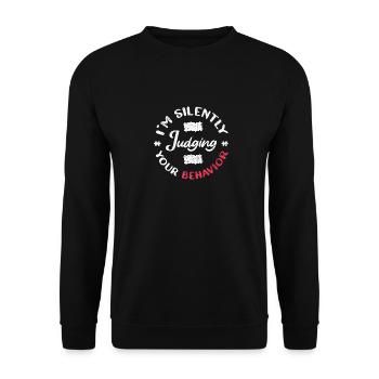 Behavioral Therapist Therapist - Unisex Sweatshirt - black - Front - Alina (178cm) & Michal (187cm)