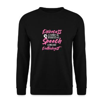 Orthophoniste Orthophonie Orthophonie - Sweat-shirt Unisexe - noir - Devant - Alina (178cm) & Michal (187cm)