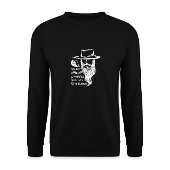Logopäde Sprachtherapie Sprachtherapeut - Unisex Pullover - Schwarz - Vorne - Alina (178cm) & Michal (187cm)