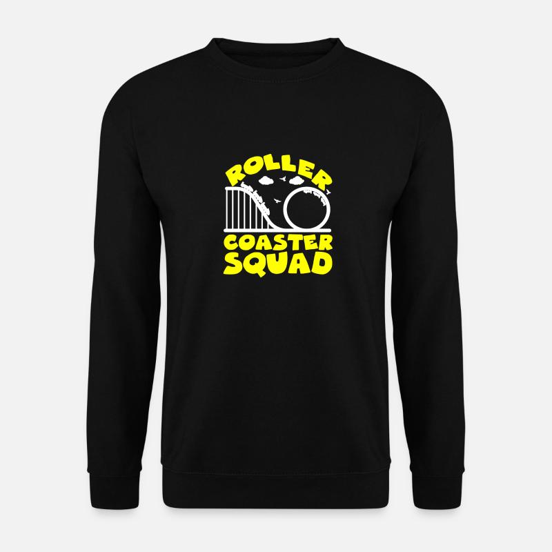 Achterbahn Freizeitpark Vergnügungspark - Unisex Pullover - Schwarz