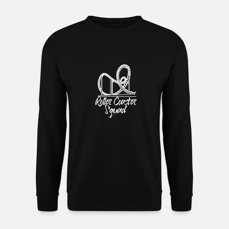 Achterbahn Freizeitpark Vergnügungspark - Unisex Pullover - Schwarz