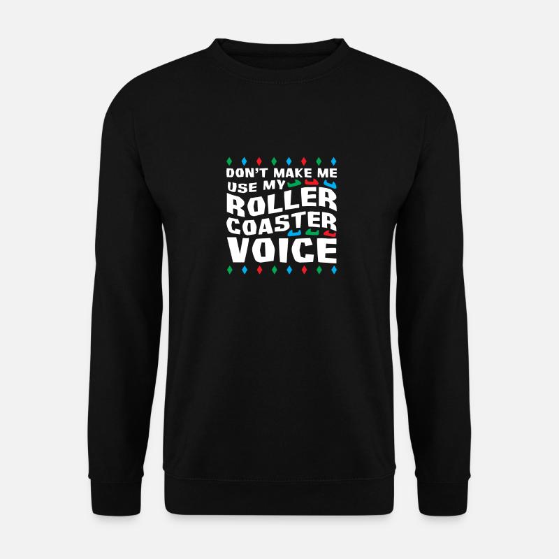 Achterbahn Freizeitpark Vergnügungspark - Unisex Pullover - Schwarz