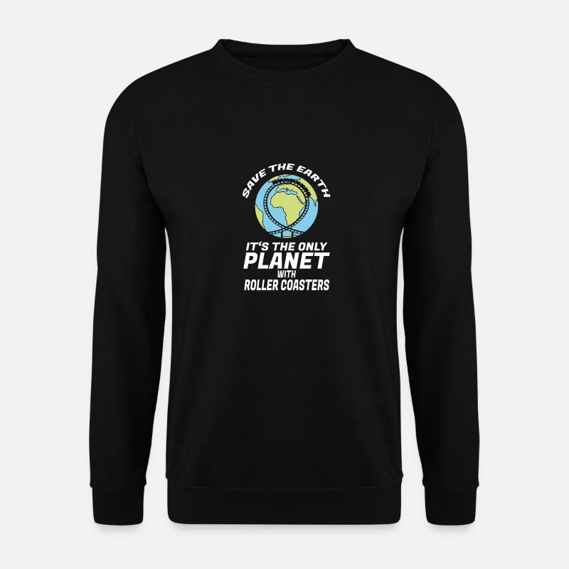 Achterbahn Freizeitpark Vergnügungspark - Unisex Pullover - Schwarz