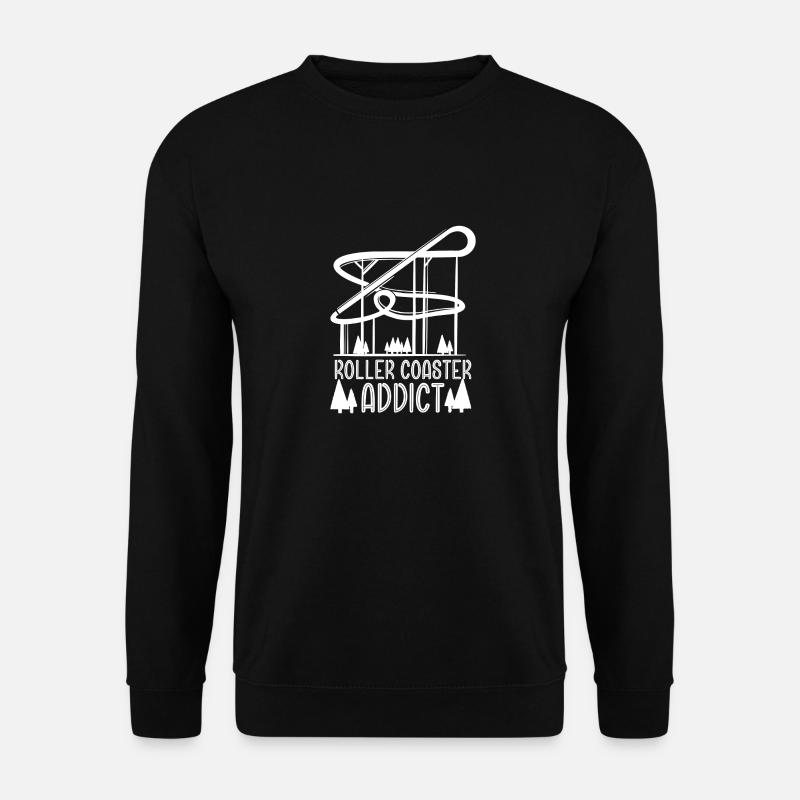Parc d’attractions Roller Coaster - Sweat-shirt Unisexe - noir
