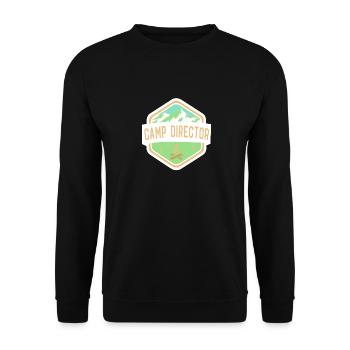 Zeltlager Leiter Sommercamp - Unisex Pullover - Schwarz - Vorne - Alina (178cm) & Michal (187cm)