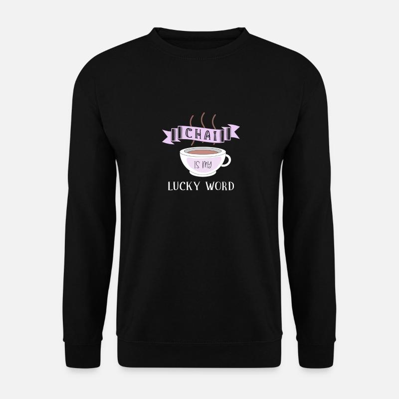 Chai Latte Tee trinken Teetrinker - Unisex Pullover - Schwarz