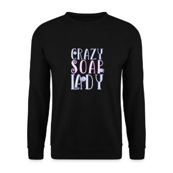 Soap Making Handmade soap - Unisex Sweatshirt - black - Front - Alina (178cm) & Michal (187cm)