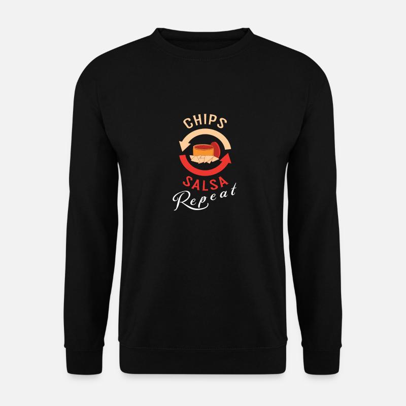 Chips und Salsa Nachos - Unisex Pullover - Schwarz