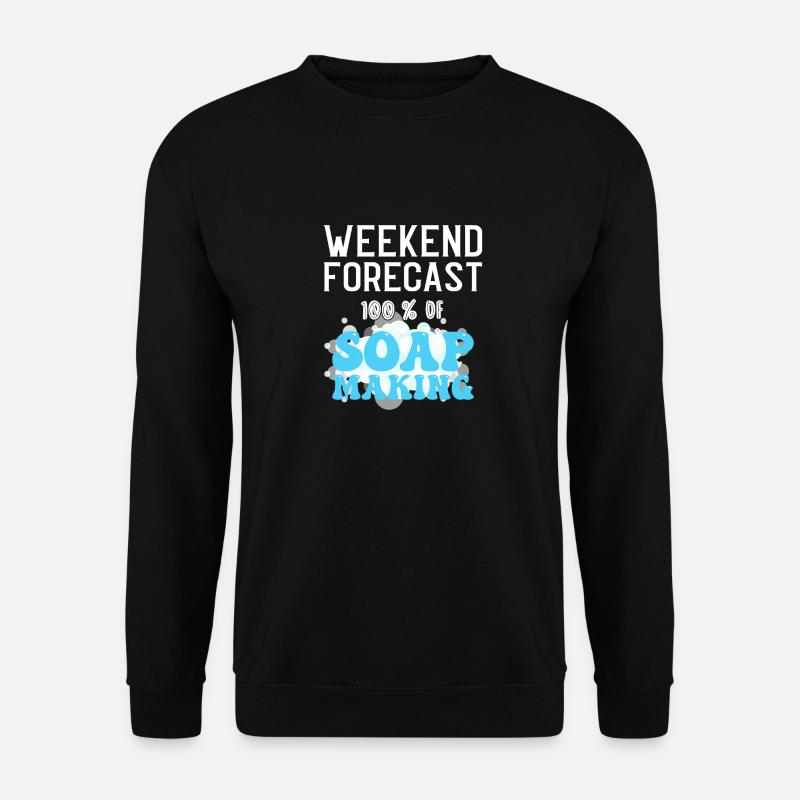 Soap Making Handmade soap - Unisex Sweatshirt - black