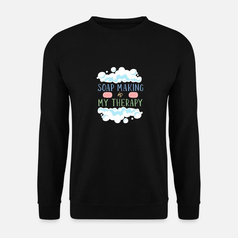 Soap Making Handmade soap - Unisex Sweatshirt - black