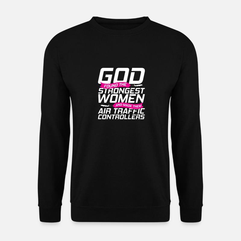 Fluglotse Flughafen Tower - Unisex Pullover - Schwarz