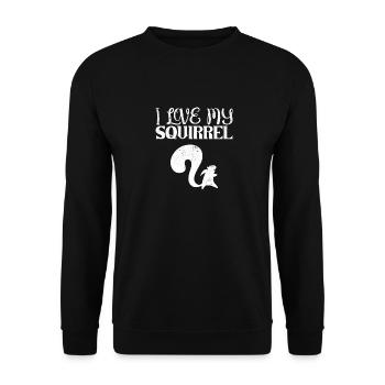Écureuil - Sweat-shirt Unisexe - noir - Devant - Alina (178cm) & Michal (187cm)