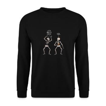 Pizza - Unisex Pullover - Schwarz - Vorne - Alina (178cm) & Michal (187cm)