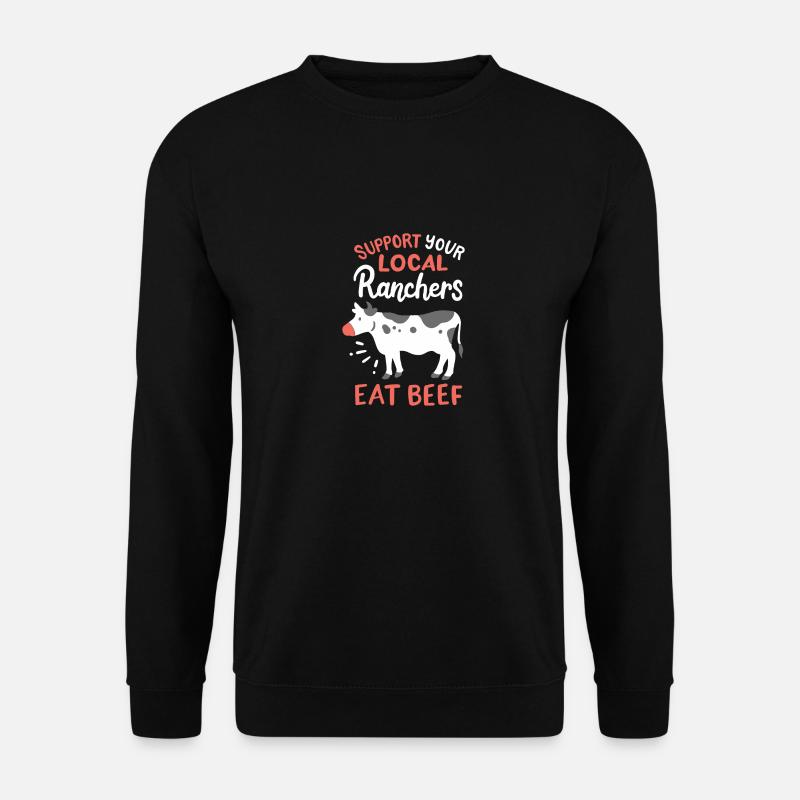 Farmer cattle - Unisex Sweatshirt - black