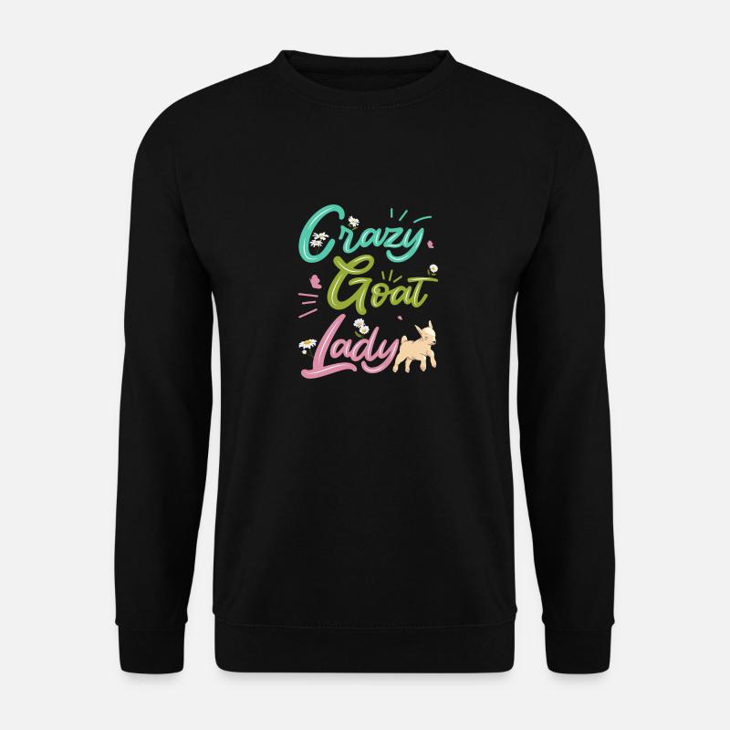 Ziege Ziegenbock - Unisex Pullover - Schwarz