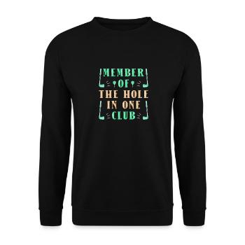 Golf Golfeurs Golfeurs - Sweat-shirt Unisexe - noir - Devant - Alina (178cm) & Michal (187cm)