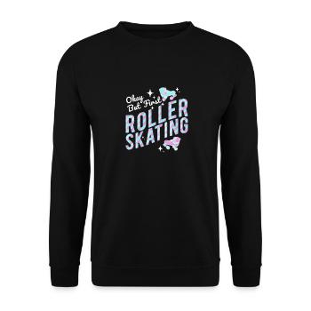 Roller Skating Inline Skating Inline Skates - Unisex Pullover - Schwarz - Vorne - Alina (178cm) & Michal (187cm)