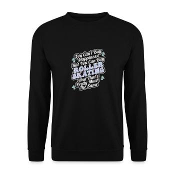 Roller Skating Inline Skating Inline Skates - Unisex Sweatshirt - black - Front - Alina (178cm) & Michal (187cm)