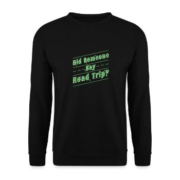 Road Trip - Sweat-shirt Unisexe - noir - Devant - Alina (178cm) & Michal (187cm)