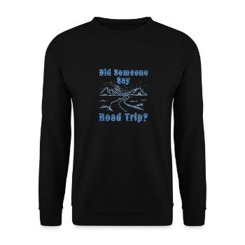 Road Trip - Sweat-shirt Unisexe - noir - Devant - Alina (178cm) & Michal (187cm)