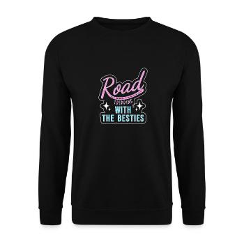 Road Trip - Sweat-shirt Unisexe - noir - Devant - Alina (178cm) & Michal (187cm)