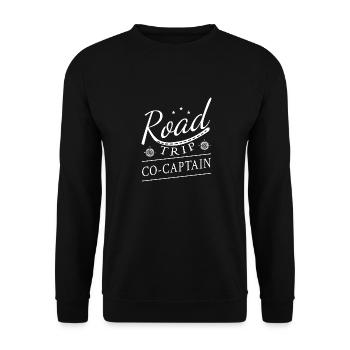 Road Trip - Sweat-shirt Unisexe - noir - Devant - Alina (178cm) & Michal (187cm)