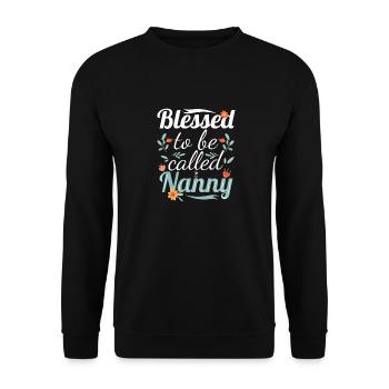 Nanny Babysitter Childminder - Unisex Sweatshirt - black - Front - Alina (178cm) & Michal (187cm)