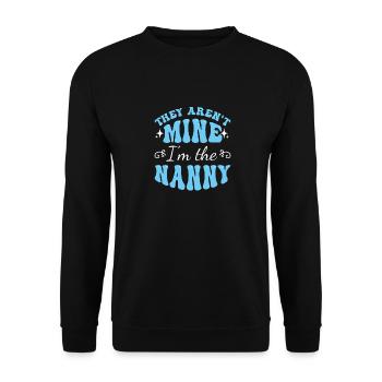 Nanny Babysitter Childminder - Unisex Sweatshirt - black - Front - Alina (178cm) & Michal (187cm)