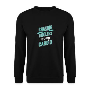 Nanny Babysitter Childminder - Unisex Sweatshirt - black - Front - Alina (178cm) & Michal (187cm)