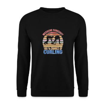 Curling - Sweat-shirt Unisexe - noir - Devant - Alina (178cm) & Michal (187cm)