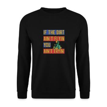 Barrel Racing - Unisex Sweatshirt - black - Front - Alina (178cm) & Michal (187cm)