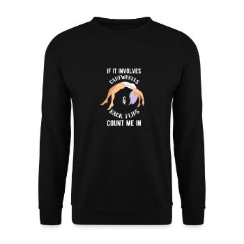 Gymnastics Gymnastics Gymnasts - Unisex Sweatshirt - black - Front - Alina (178cm) & Michal (187cm)