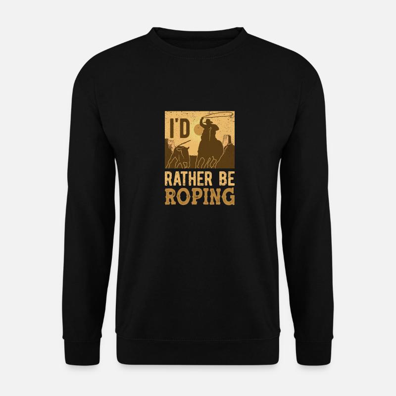 Team Roping - Unisex Sweatshirt - black