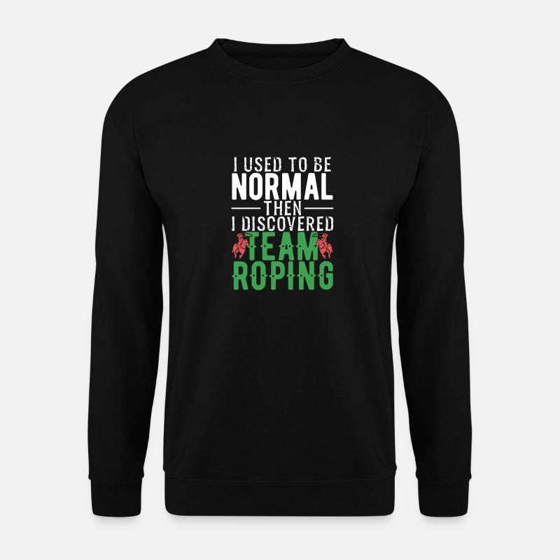 Team Roping - Unisex Pullover - Schwarz