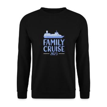 Croisière en famille - Sweat-shirt Unisexe - noir - Devant - Alina (178cm) & Michal (187cm)